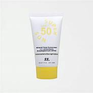 Mineral face sunscreen